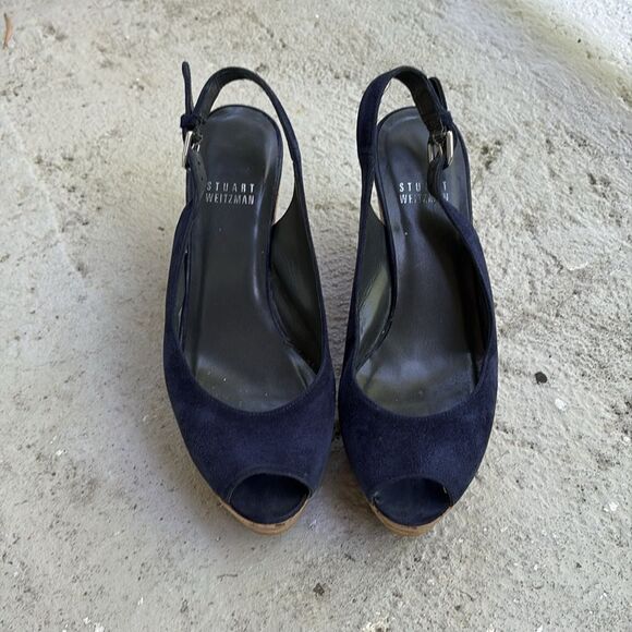 Stuart Weitzman, Jean Cork wedges - Picture 3 of 7